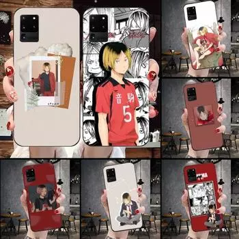 Чехол для телефона Kenma Kozume Haikyuu для Samsung Galaxy S6 S7 S8 S9 S10 S21 S22 Plus, ультрамягкий черный чехол для телефона Galaxy S30