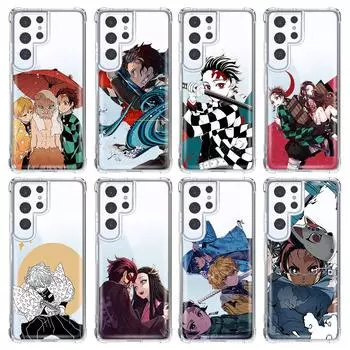 Чехол для телефона Kimetsu No Yaiba Demon Slayer Anime для Samsung S10 S20 Fe S21 S22 S8 S9 Plus S21ultra S22ultra, противоударный чехол Samsung S20 FE