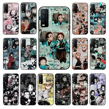 Чехол для телефона Kimetsu No Yaiba Demon Slayer аниме для VIVO Y31 Y21 Y70 Y21S Y20 Y72 1907 Y12 Y11S Y53S Y33S Y55 Y76 Y51 Y15S Y01 VIVO Y31