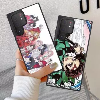 Чехол для телефона Kimetsu No Yaiba Demon Slayer Anime для Samsung Galaxy A12 A20 A21 A22 A52 A32 5g A50 A51 A70 A71 A72, мягкий черный ТПУ For Samsung A21S