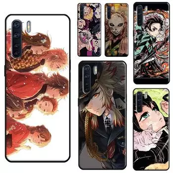 Чехол для телефона Kimetsu No Yaiba с аниме для OPPO Reno 5 Lite 2Z 2F A5 A9 A53 A31 2020 A52 A72 A91 A83 A15 A94 A74 A54 OPPO A1K