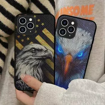 Чехол для телефона King Of Birds Eagle, жесткий кожаный чехол для iPhone 11 12 13 Mini Pro Max 8 7 Plus SE 2020 X XR XS Coque iphone 7
