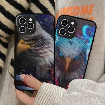 Чехол для телефона King Of Birds Eagle, жесткий кожаный чехол для iPhone 11 12 13 Mini Pro Max 8 7 Plus SE 2020 X XR XS Coque iphone 7