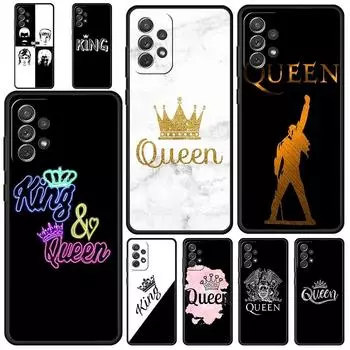 Чехол для телефона King Queen Lovers для Samsung Galaxy A51 A71 A21S A12 A11 A31 A52 A41 A32 A23 A33 A53 A73 A03S A13 5G Samsung A21s