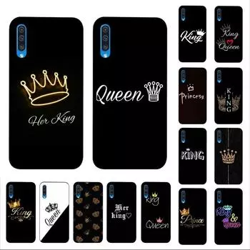Чехол для телефона King Queen пара для Samsung A 10 11 12 13 20 21 22 30 31 32 40 51 52 53 70 71 72 73 91 13 Samsung A71 5G
