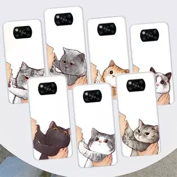Чехол для телефона Kiss My Lovely Cat Kitten для Xiaomi Poco X3 GT X4 NFC M4 Pro M3 M2 F3 F2 F1 Mi Note 10 A3 A2 Lite A1 CC9E Fundas Xiaomi Poco X3
