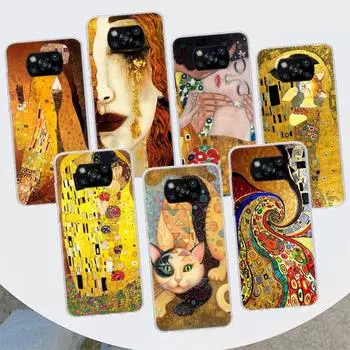 Чехол для телефона Kiss от Густава Климта с рисунком для Xiaomi Mi 11 Lite 11i 12X 12 9 8 11T 10T 9T Pro 10 5X 6X Ultra 5G, чехол-капа Xiaomi Mi 11 Lite