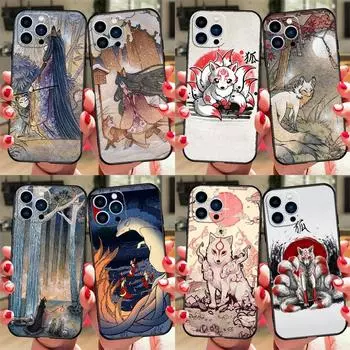 Чехол для телефона Kitsune Fox Art для iPhone 12 13 Mini 11 Pro XS Max 6 7 8 Plus SE 2020 X XR, силиконовый чехол iphone 5 5S