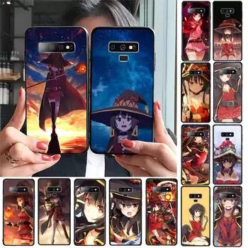Чехол для телефона Konosuba Megumin из японского аниме для Samsung Galaxy S20 S10 Plus S10E S5 S6 S7edge S8 S9 S9Plus S10lite 2020 Galaxy S10 plus