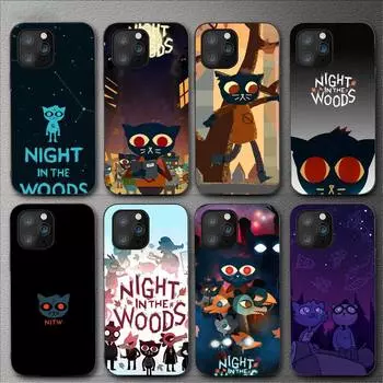 Чехол для телефона «Кошка игра ночь в лесу» для Iphone 11 12 Mini 13 14 Pro Xs Max X 8 7 6s Plus 5 Se Xr Shell iPhone13mini