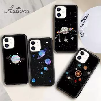 Чехол для телефона «Космические планеты Земля Марс» для iPhone 11 12 13 14 Pro Max mini X XR XS SE 2020 6S 7 8 Plus Samsung Galaxy S21 S22 iPhone 6plus