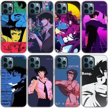 Чехол для телефона «Космический ковбой Бибоп» для Apple iPhone 14 13 12 Mini 11 Pro Max 7 8 XR X XS 7 8 Plus SE 2020 2022, черный мягкий чехол iPhone SE 2022