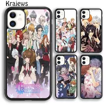 Чехол для телефона Krajews Anime Brothers Conflict для iPhone 14 5S SE 6s 7 8 plus X XR XS 11 12 13 pro max Samsung S21 S22 ultra iPhone 6plus