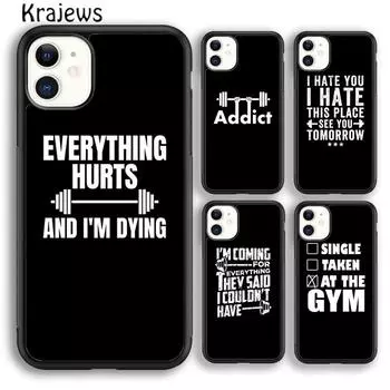 Чехол для телефона Krajews Beast Mode Bodybuilding Gym Sport для iPhone 14 5s 6s 7 8 plus X XR XS 11 12 13 pro max Samsung S21 S22 ultra iPhone 6plus