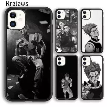Чехол для телефона Krajews Hunter X HUNTER Hisoka с игральными картами аниме для iPhone 14 5 6s 7 8 plus 11 12 13 pro X XR XS max Galaxy S21 S22 iPhone 6plus