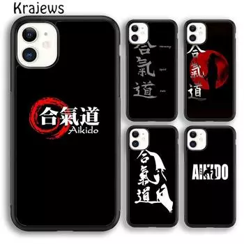 Чехол для телефона Krajews Japan Martial Aikido для iPhone 14 5 SE 6s 7 8 plus XR XS 11 12 13 pro max Samsung Galaxy S21 S22ultra iPhone 6plus