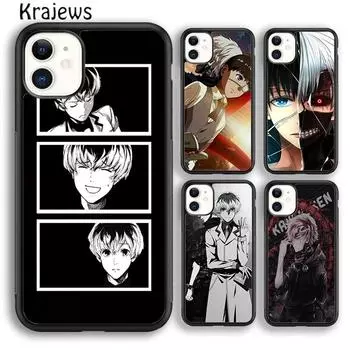Чехол для телефона Krajews Kaneki Ken Sasaki Haise Tokyo Ghoul для iPhone 14 5 6s 7 8 plus 11 12 13 pro X XR XS max Galaxy S21 S22 iPhone 6plus