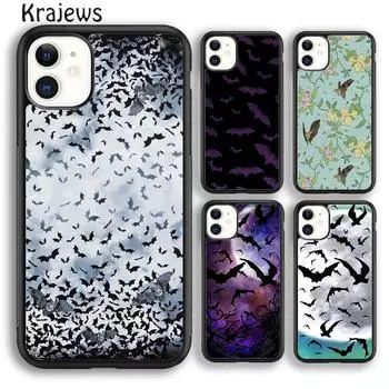 Чехол для телефона Krajews «Летучие мыши-вампиры» со звездами «Сверхъестественное» для iPhone 14 5 SE 6s 7 8 plus X XR XS 11 12 13 pro max Samsung S21 S22 ultra iPhone 6plus