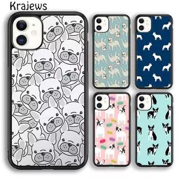 Чехол для телефона Krajews Masked Frenchie French Bulldog Puppy для iPhone 14 5 6s 7 8 plus XR XS 11 12 13 pro max Samsung S21 S22ultra iPhone 6plus
