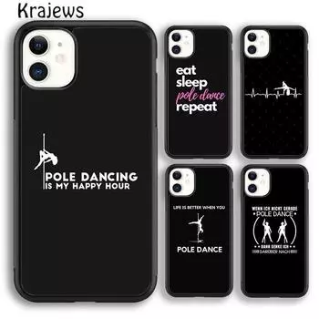Чехол для телефона Krajews Pole dance fitness для iPhone 14 5s 6s 7 8 plus X XR XS 11 12 13 pro max Samsung S21 S22 ultra iPhone 6plus