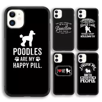 Чехол для телефона Krajews Poodles с рисунком девчачьего милого стиля для iPhone 14 5S 6S 7 8 plus X XR XS 11 12 13 pro max Samsung S21 S22 ultra iPhone 6plus