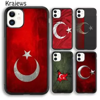 Чехол для телефона Krajews Republic, Турция, флаг Анкары, чехол для iPhone 14 5S 6S 7 8 plus X XR XS 11 12 13 pro max Samsung S21 S22 ultra iPhone 6plus