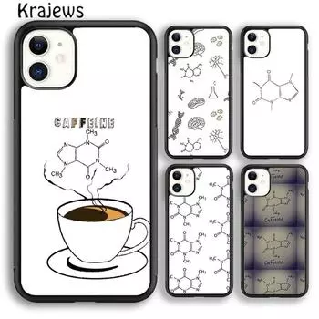 Чехол для телефона Krajews Science Chemistry Caffeine для iPhone 14 5S 6S 7 8 plus X XR XS 11 12 13 pro max Samsung S21 S22 ultra iPhone 6plus