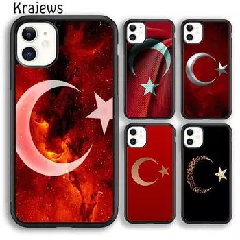 Чехол для телефона Krajews Turkei Turkey с флагом Ататюрка для iPhone 14 5S 6S 7 8 plus X XR XS 11 12 13 pro max Samsung S21 S22 ultra iPhone 6plus