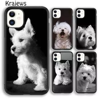 Чехол для телефона Krajews West Highland White Terrier для iPhone 14 5s 6s 7 8 plus X XR XS 11 12 13 pro max Samsung S21 S22 ultra iPhone 6plus