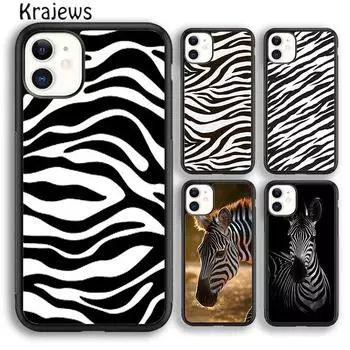 Чехол для телефона Krajews Zebra Animal Wildlife African Nature для iPhone 14 5 SE 6s 7 8 plus X XR XS 11 12 13 pro max Samsung S21 S22 iPhone 6plus