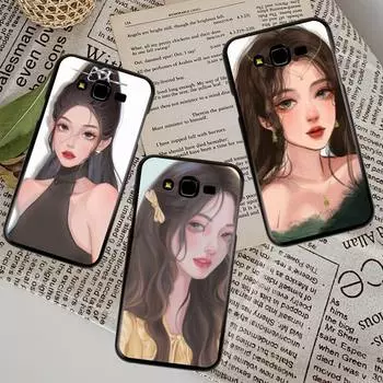 Чехол для телефона «Красивая девушка», нарисованный вручную, для Samsung Galaxy A51 A50 A71 A21s A31 A41 A10 A20 A70 A30 A22 A02s A13 A53 5G, чехол SamsungA735G