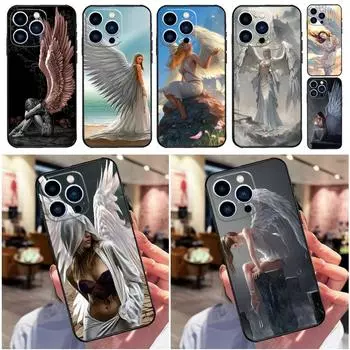 Чехол для телефона «Крылья ангела с изображением девушки-фэнтези» для iPhone 13 12 11 14 Pro Max Mini X XR XS MAX SE 2022 2020 7 8 14 Plus iPhone SE 2022