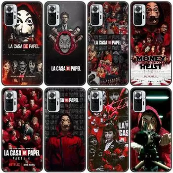Чехол для телефона La Casa De Papel Money Heist для Xiaomi Redmi Note 11 10 9 8 Pro 11T 10T 10S 9S 8T 9 9A 9C 9T, черный чехол, чехол Redmi 8