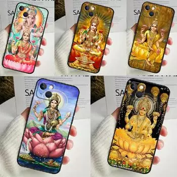 Чехол для телефона Lakshmi Hindu Goddess для iPhone 16 15 14 12 11 13 Pro Max 7 8 Plus X XR XS Max 13 12 Mini Cover iPhone 14 Plus