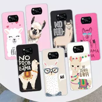 Чехол для телефона Lama Llama Alpacas для Xiaomi Poco X3 GT X4 NFC M4 Pro M3 M2 F3 F2 F1 Mi Note 10 A3 A2 Lite A1 CC9E Fundas Xiaomi Poco X3