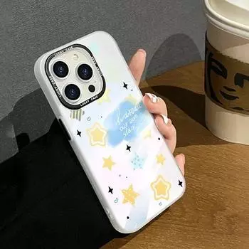 Чехол для телефона Laser Love Heart для iPhone 11, чехол для iPhone 15 14 12 13 Pro Max X XR XS 7 8 Plus SE, противоударный бампер Star Y2k, чехол For iPhone 14Pro Max