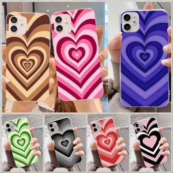 Чехол для телефона Latte Love Coffee Heart для IPhone 14 13 12 11 XS X 8 7 6 Plus Mini Pro Max SE 2022, мягкий прозрачный чехол для телефона iPhone 14