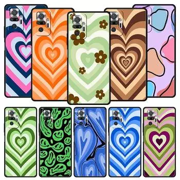 Чехол для телефона Latte Love Coffee с цветным сердцем для Xiaomi Redmi Note 13 12 5G 11 10 Pro Plus 4G 9S 9 8 7 9T 13C 10C 9C 9A Redmi Note 8 Pro