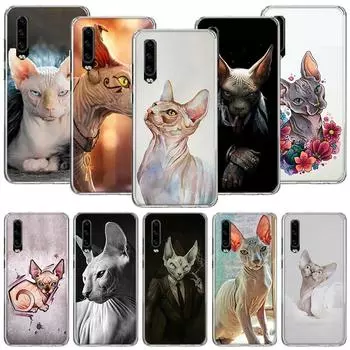 Чехол для телефона Lavaza Spynx Sphinx Cat для Huawei P30 P40 P20 P10 P50 Mate 20 10 30 40 Lite Pro Plus с принтом, чехол в виде ракушки Huawei P30