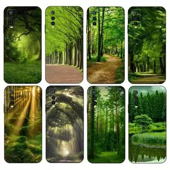 Чехол для телефона «Лесное дерево» для VIVO Y31 IQOO U5 U5x 9 V21e V23 Y31s Y73 X60 X70 X80 Y33s Y21 Y76 Y15s T1 Pro Plus VIVOY76 5G