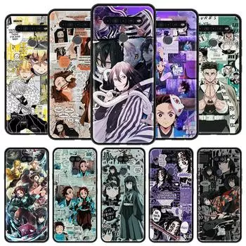 Чехол для телефона LG K41s K61 G6 K40 K51 G8 K50s K40s G7 K52 K31 K62 K71 Q51 Q60 Q61, черный чехол в виде ракушки в стиле аниме «Убийца демонов» LG K40