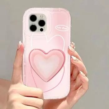 Чехол для телефона Lines Love Heart для iPhone 13 14 15 Pro Max, чехол для iPhone 11 12 Pro XS Max XR X 7 8 Plus SE SE3, милый прозрачный чехол For iPhone 12 Pro