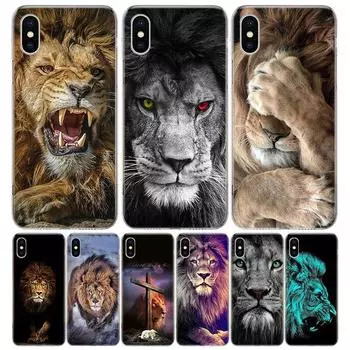 Чехол для телефона Lion Alpha Male Cub для Iphone 11 12 13 Pro Max 6X8 6S 7 Plus XS + XR 5S SE Art Customized Coque Capa Shell Iphone 5 5s