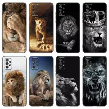 Чехол для телефона Lion Alpha Male Cub для Samsung A04 A21 A30 A50 A52 S A13 A14 A22 A23 A32 A53 A73 5G A11 A12 A31 A33 A51 A70 A71 A72 Samsung A04 4G