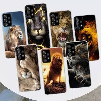 Чехол для телефона Lion Alpha Male Cub для Samsung Galaxy A53 A52 A73 A72 A12 5G A13 A22 A23 A32 A33 A02S A03S A42 A43 A50S Samsung A52