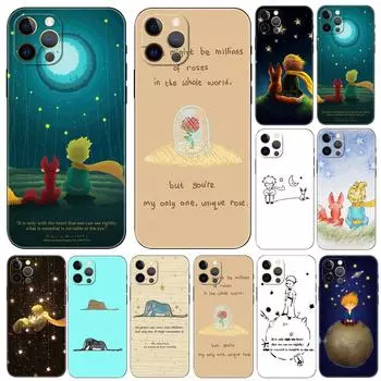 Чехол для телефона Little Prince Fox Quotes для iPhone 5 5S 2020se 6 6s 7 8 plus x 10 XR XS 11 12 13 mini pro MAX, черная задняя крышка из ТПУ iphone 5 5S SE 2016
