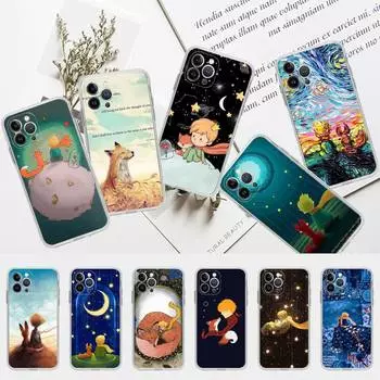 Чехол для телефона Little Prince Starry Sky, мягкий силиконовый для iPhone 14, 13, 12, 11 Pro Mini XS MAX, 8, 7, 6 Plus, X, XS, XR iphone 14