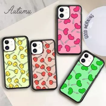 Чехол для телефона Lollipop для iPhone 11 12 13 14 Pro Max mini X XR XS SE 2020 5 6S 7 8 Plus Samsung Galaxy S21 S22 Cover shell iPhone 6plus