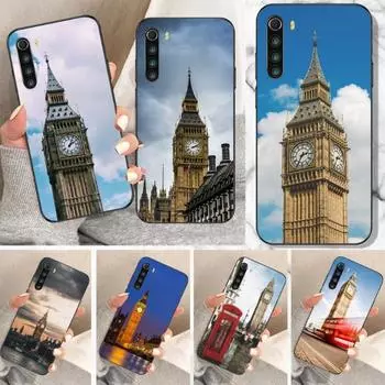 Чехол для телефона London Big Ben для Xiaomi Redmi Note 11 10 9T 8 7 Pro Redmi 10 9 9A 9C 8 7 6, мягкий черный чехол для телефона Redmi Note11-11S 4G