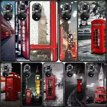Чехол для телефона london bus england telephone для Huawei P Smart 2021 Y5 Y6 Y7 Y9 Honor 50 20 Pro 10 10I 9 9X Y9S 8 8A 8X 8S 7S Honor 20 Pro